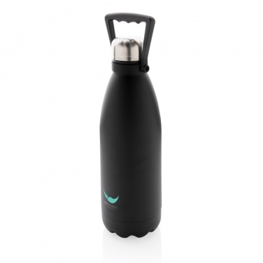 Logo trade promotional gift photo of: RCS Recycled stainless steel large vacuum bottle 1.5L