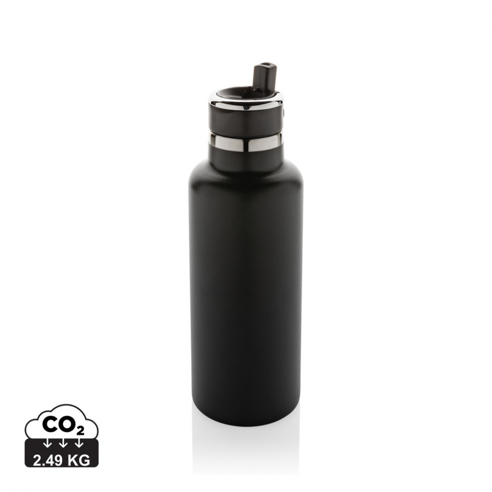 Logo trade corporate gifts picture of: Hydro RCS recycled stainless steel vacuum bottle with spout