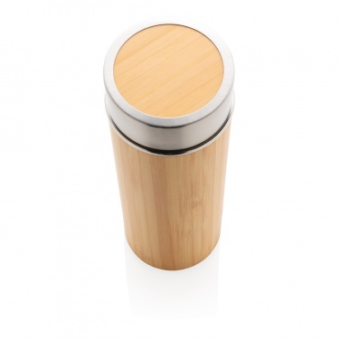 Logotrade corporate gift image of: Leak proof bamboo vacuum bottle