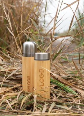 Logotrade promotional gift picture of: Leak proof bamboo vacuum bottle