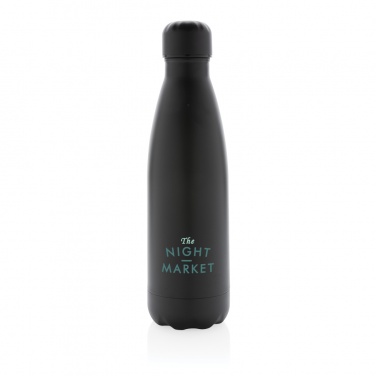 Logo trade promotional giveaway photo of: Solid colour vacuum stainless steel bottle 500 ml