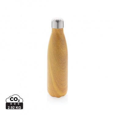 Logotrade promotional gift picture of: Vacuum insulated stainless steel bottle with wood print