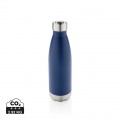 Vacuum insulated stainless steel bottle, blue