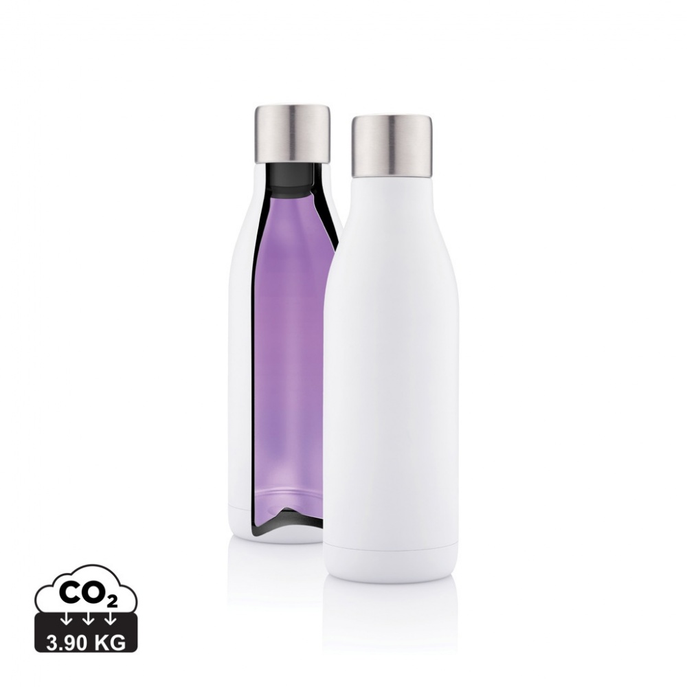 Logo trade promotional giveaways picture of: UV-C steriliser vacuum stainless steel bottle