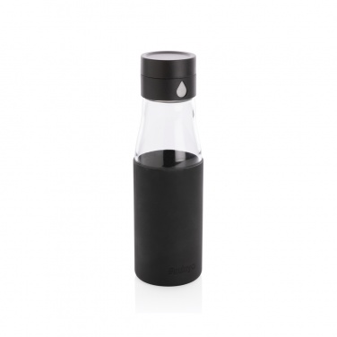 Logotrade promotional merchandise image of: Ukiyo glass hydration tracking bottle with sleeve