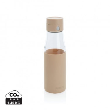 Logotrade promotional items photo of: Ukiyo glass hydration tracking bottle with sleeve