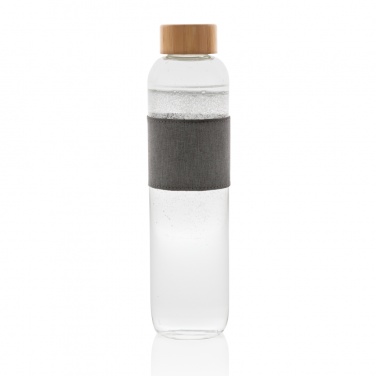 Logotrade promotional giveaway picture of: Impact borosilicate glass bottle with bamboo lid