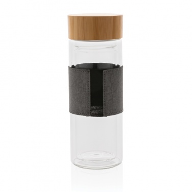 Logotrade promotional products photo of: Impact double wall borosilicate glass bottle