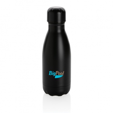 Logo trade promotional item photo of: Solid colour vacuum stainless steel bottle 260ml