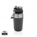 Vacuum stainless steel dual function lid bottle 500ml, grey