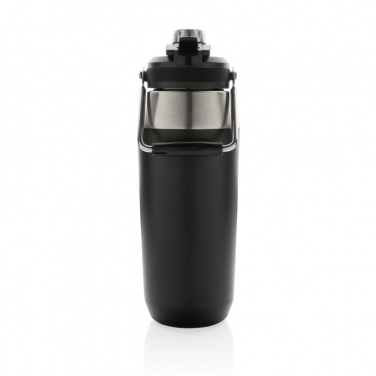 Logo trade advertising products image of: Vacuum stainless steel dual function lid bottle 1L