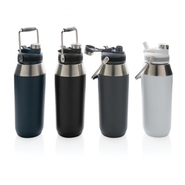 Logotrade corporate gift image of: Vacuum stainless steel dual function lid bottle 1L