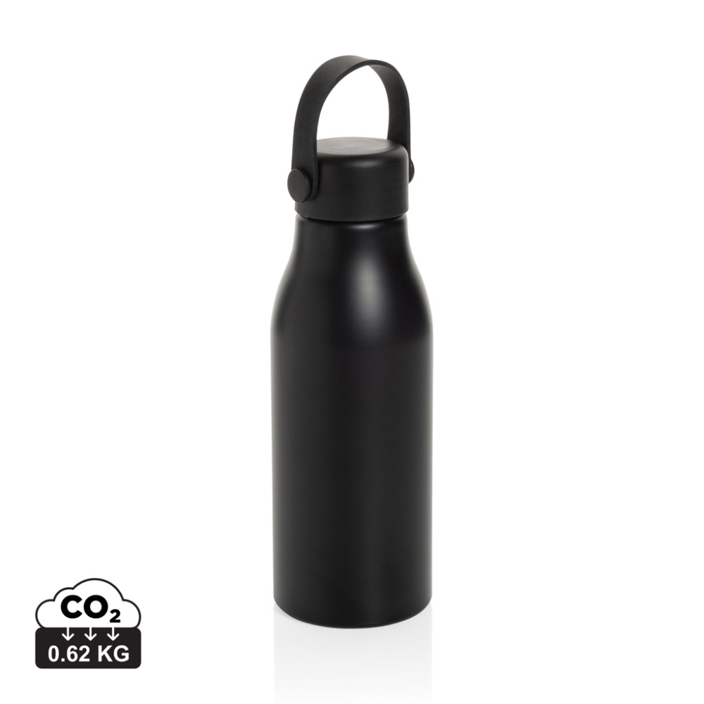 Logo trade promotional merchandise photo of: Pluto RCS Certified recycled aluminium bottle 680ml