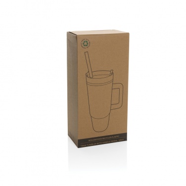 Logotrade promotional item image of: Tana RCS plastic tumbler with handle 900ml