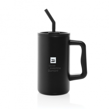 Logo trade promotional merchandise photo of: Cube RCS certified recycled steel mug 800ml