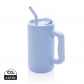 Cube RCS certified recycled steel mug 800ml, light blue