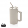 Cube RCS certified recycled steel mug 800ml, beige