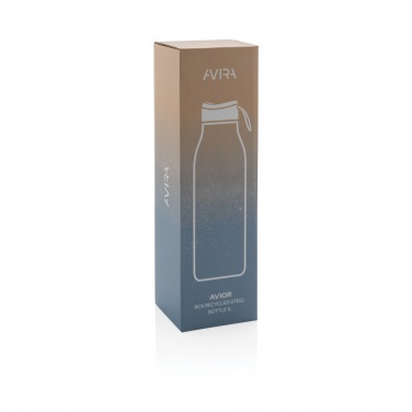 Logo trade promotional giveaways image of: Avira Avior RCS Re-steel bottle 1L