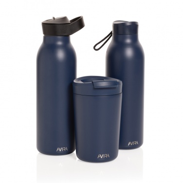 Logo trade corporate gift photo of: Avira Ara RCS Re-steel fliptop water bottle 500ml