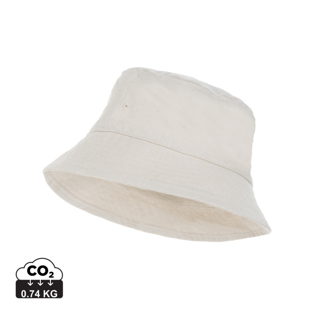 Logo trade business gift photo of: Impact Aware™ 285 gsm rcanvas one size bucket hat undyed