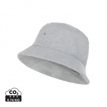 Logo trade promotional gifts image of: Impact Aware™ 285 gsm rcanvas one size bucket hat undyed