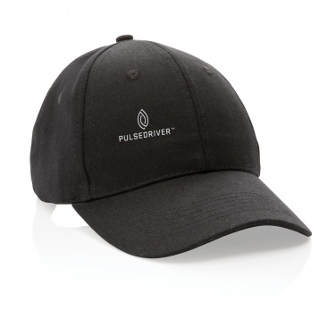 Logo trade promotional giveaways picture of: Impact 6 panel 280gr Recycled cotton cap with AWARE™ tracer