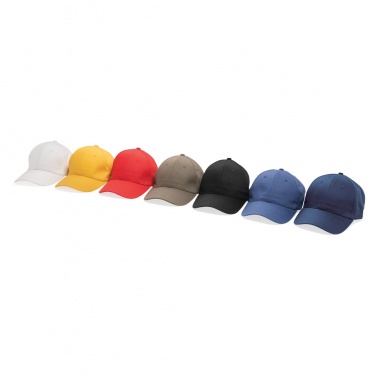 Logo trade promotional merchandise photo of: Impact 6 panel 280gr Recycled cotton cap with AWARE™ tracer