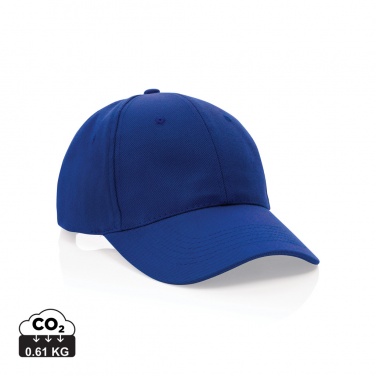 Logo trade promotional giveaways image of: Impact 6 panel 280gr Recycled cotton cap with AWARE™ tracer