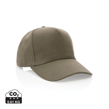 Logo trade advertising products image of: Impact 5panel 280gr Recycled cotton cap with AWARE™ tracer