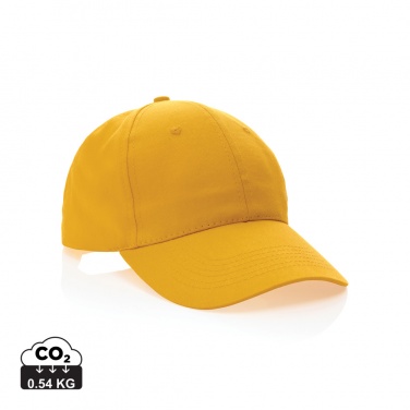 Logo trade business gift photo of: Impact 6 panel 190gr Recycled cotton cap with AWARE™ tracer