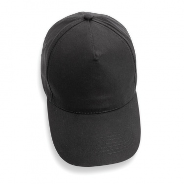 Logo trade promotional items image of: Impact 5 panel 190gr Recycled cotton cap with AWARE™ tracer