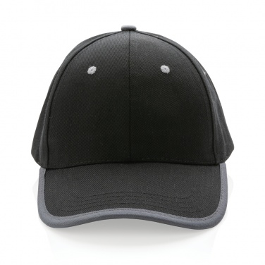 Logotrade advertising products photo of: Impact AWARE™ Brushed rcotton 6 panel contrast cap 280gr