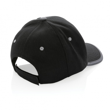 Logo trade promotional merchandise photo of: Impact AWARE™ Brushed rcotton 6 panel contrast cap 280gr