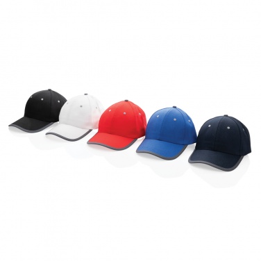 Logotrade promotional merchandise image of: Impact AWARE™ Brushed rcotton 6 panel contrast cap 280gr