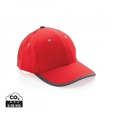 Logo trade promotional giveaway photo of: Impact AWARE™ Brushed rcotton 6 panel contrast cap 280gr