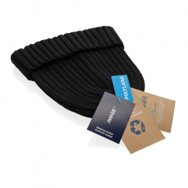 Logotrade promotional merchandise photo of: Kennedi AWARE™ Polylana® beanie with large rib