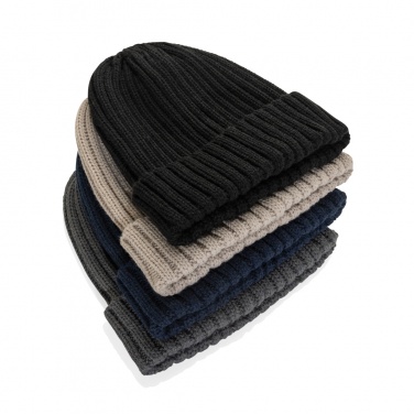 Logotrade advertising products photo of: Kennedi AWARE™ Polylana® beanie with large rib