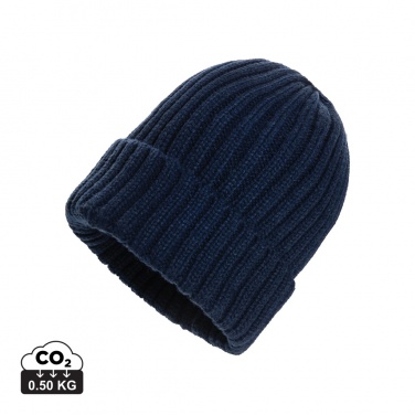 Logo trade advertising products picture of: Kennedi AWARE™ Polylana® beanie with large rib