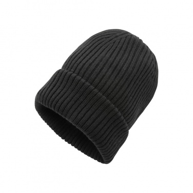 Logo trade promotional giveaways image of: Impact AWARE™  Polylana® double knitted beanie