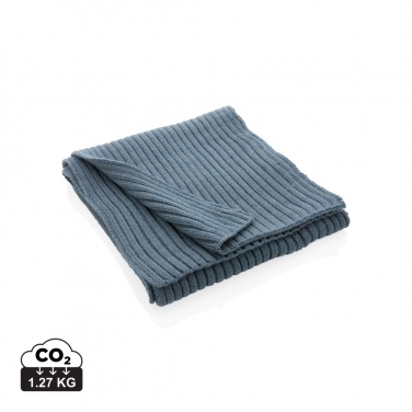 Logo trade promotional products image of: Impact AWARE™ Polylana® knitted scarf 180 x 25cm