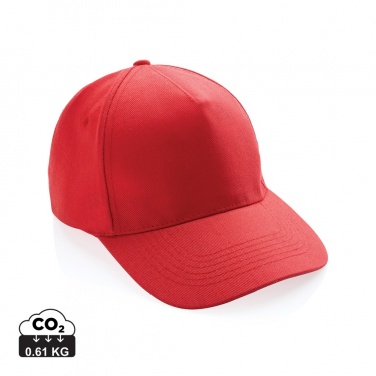 Logo trade promotional products image of: Impact 5panel 280gr Recycled cotton cap with AWARE™ tracer