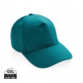 Impact 5panel 280gr Recycled cotton cap with AWARE™ tracer, verdigris