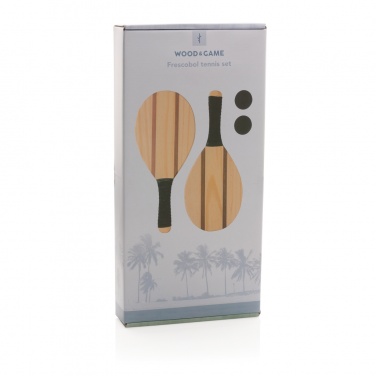 Logotrade promotional gift image of: Wooden frescobol tennis set