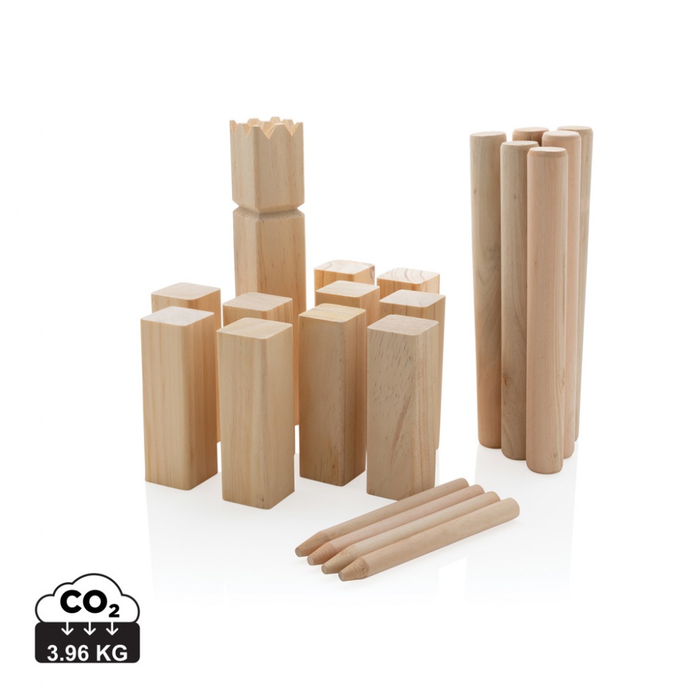 Logo trade corporate gifts picture of: Wooden kubb set