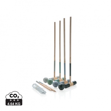 Logo trade corporate gifts image of: Wooden croquet set