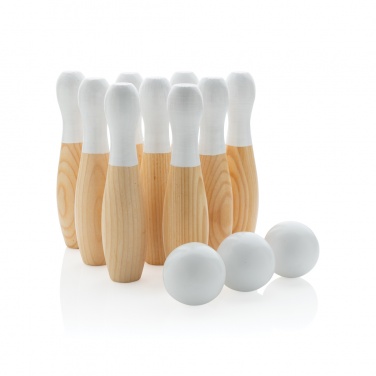 Logotrade corporate gift image of: Wooden skittles set