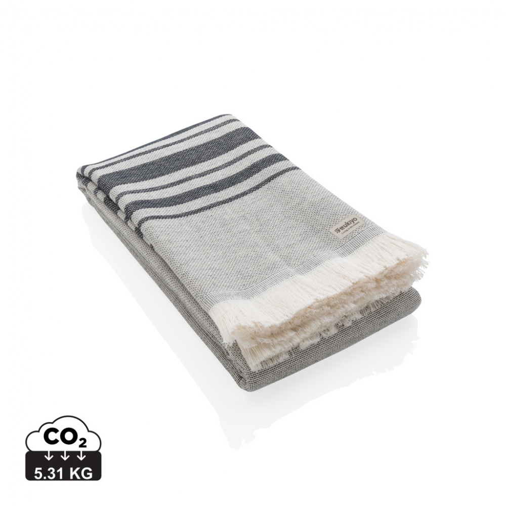 Logo trade business gift photo of: Ukiyo Yumiko AWARE™ Hammam Towel 100 x 180cm