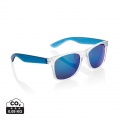 Gleam RCS recycled PC mirror lens sunglasses, blue