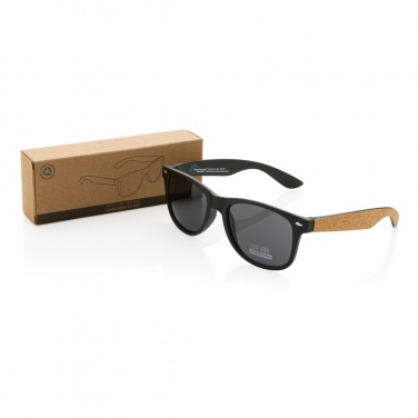 Logotrade promotional merchandise picture of: GRS recycled PC plastic sunglasses with cork