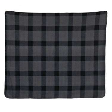 Logo trade business gift photo of: Soft plaid fleece blanket